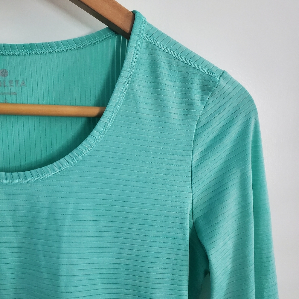 Athleta Shadow Stripe Chi Long Sleeve Tee, Size S - Picture 4 of 16